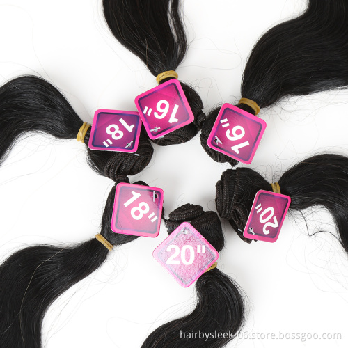 Noble Synthetic Hair 16-20 inch 7Pieces Black Blonde Weaving body wave bundles 6 Bundles With Closure Lace For Black Women